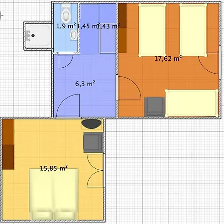 Apartmán Kek Kucko Vendeghaz *